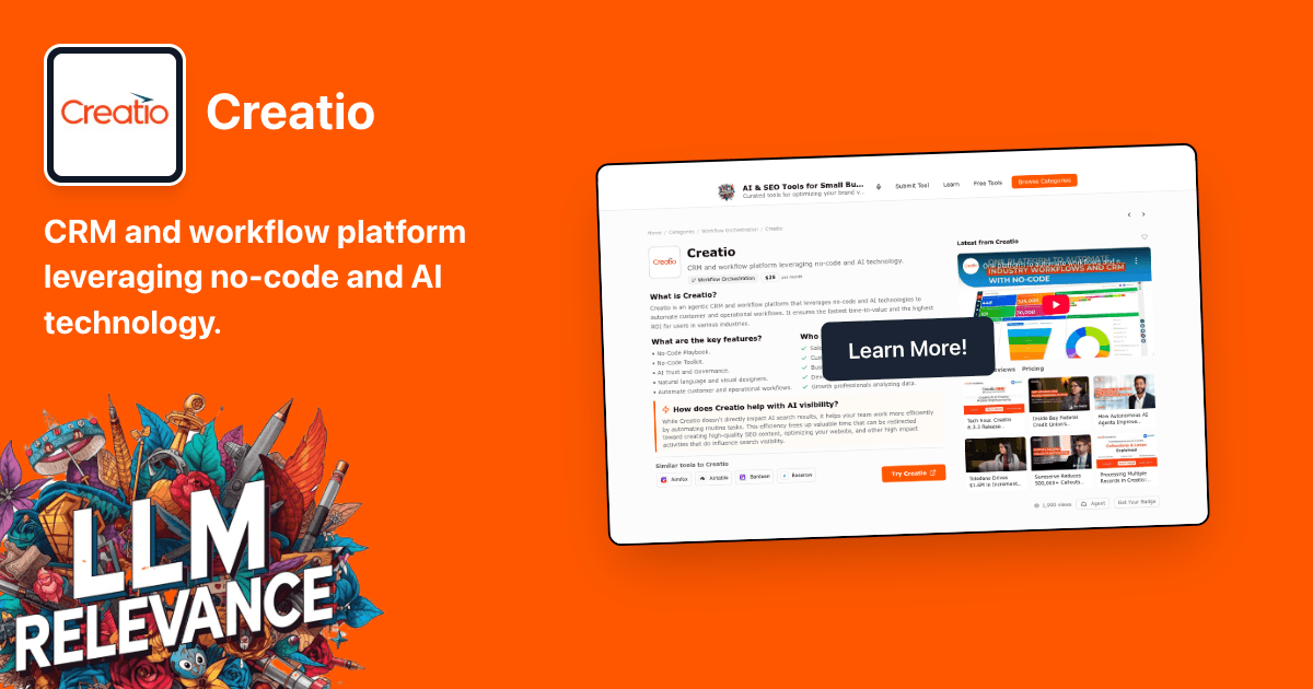 Thinkpad Creatio Creatio - Powerful CRM and workflow platform | LLM Relevance