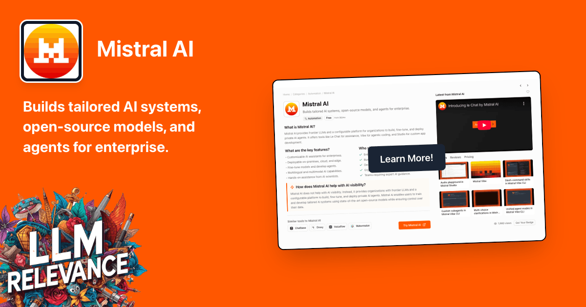 Mistral AI - Powerful Enterprise AI Platform | LLM Relevance